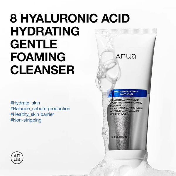 Anua 8 Hyaluronic Acid Hydrating Gentle Foaming Cleanser (alt)
