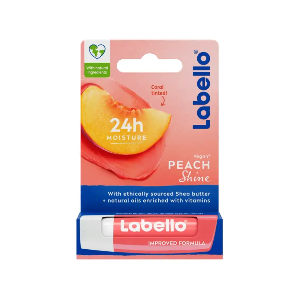 Labello Peach Shine Caring Lip Balm