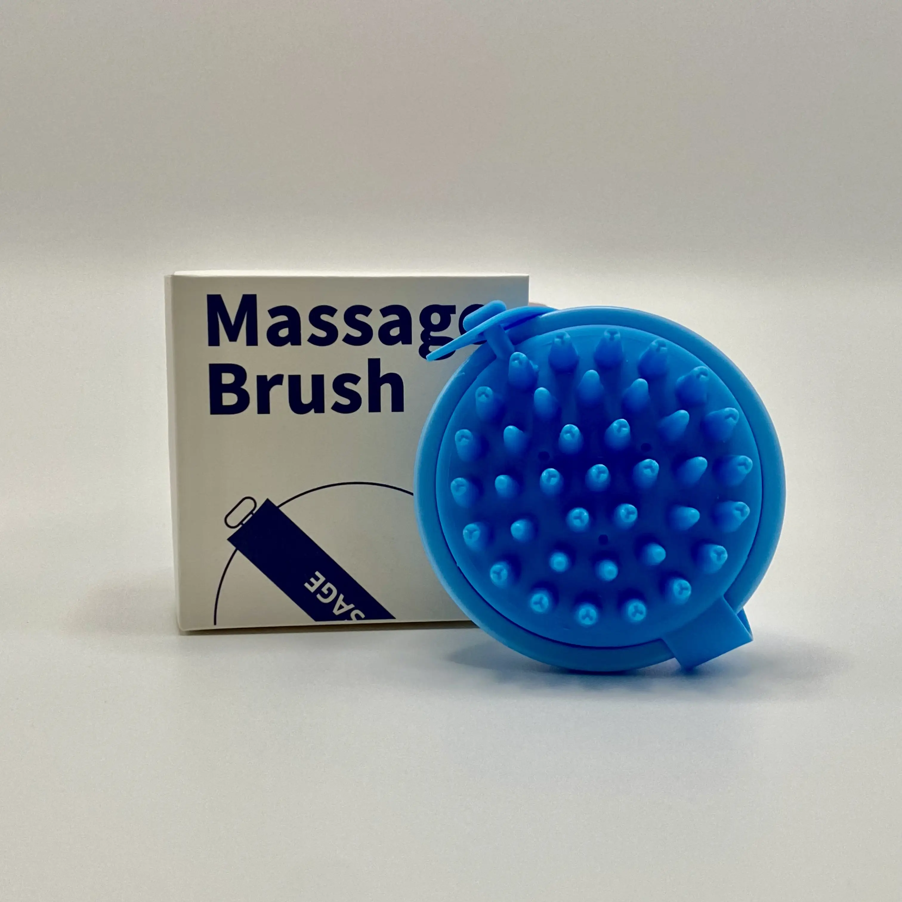 فرشاة تدليك فروة الرأس السيليكونية