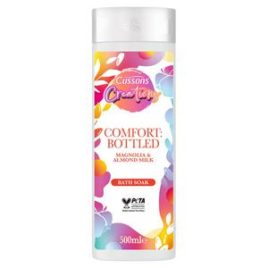 Cussons Creations Comfort: Bottled Magnolia & Almond Milk Bath Soak