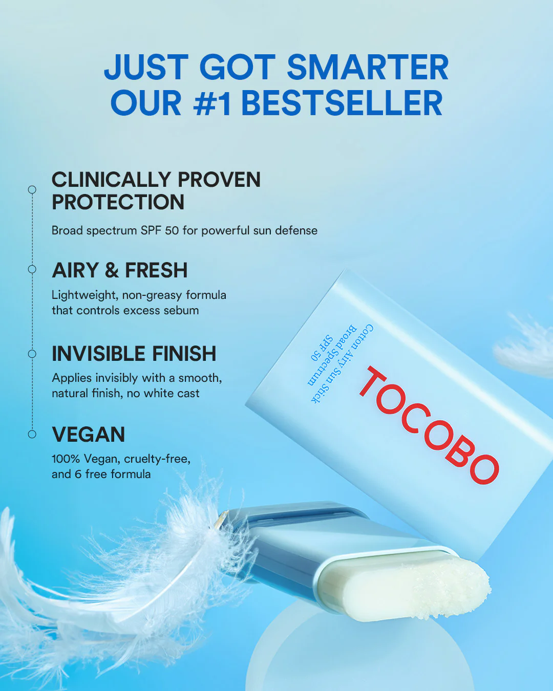 Tocobo Cotton Soft Sun Stick SPF50 (alt)