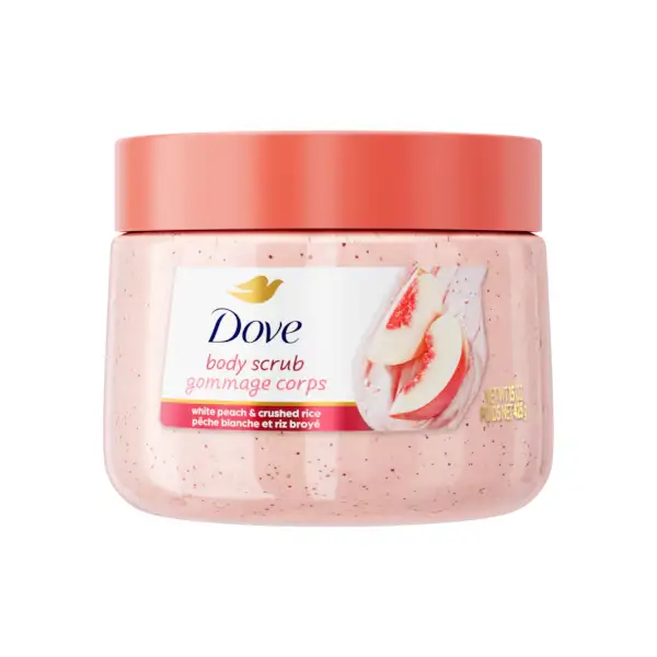 Dove Body Scrub White Peach & Crushed Rice