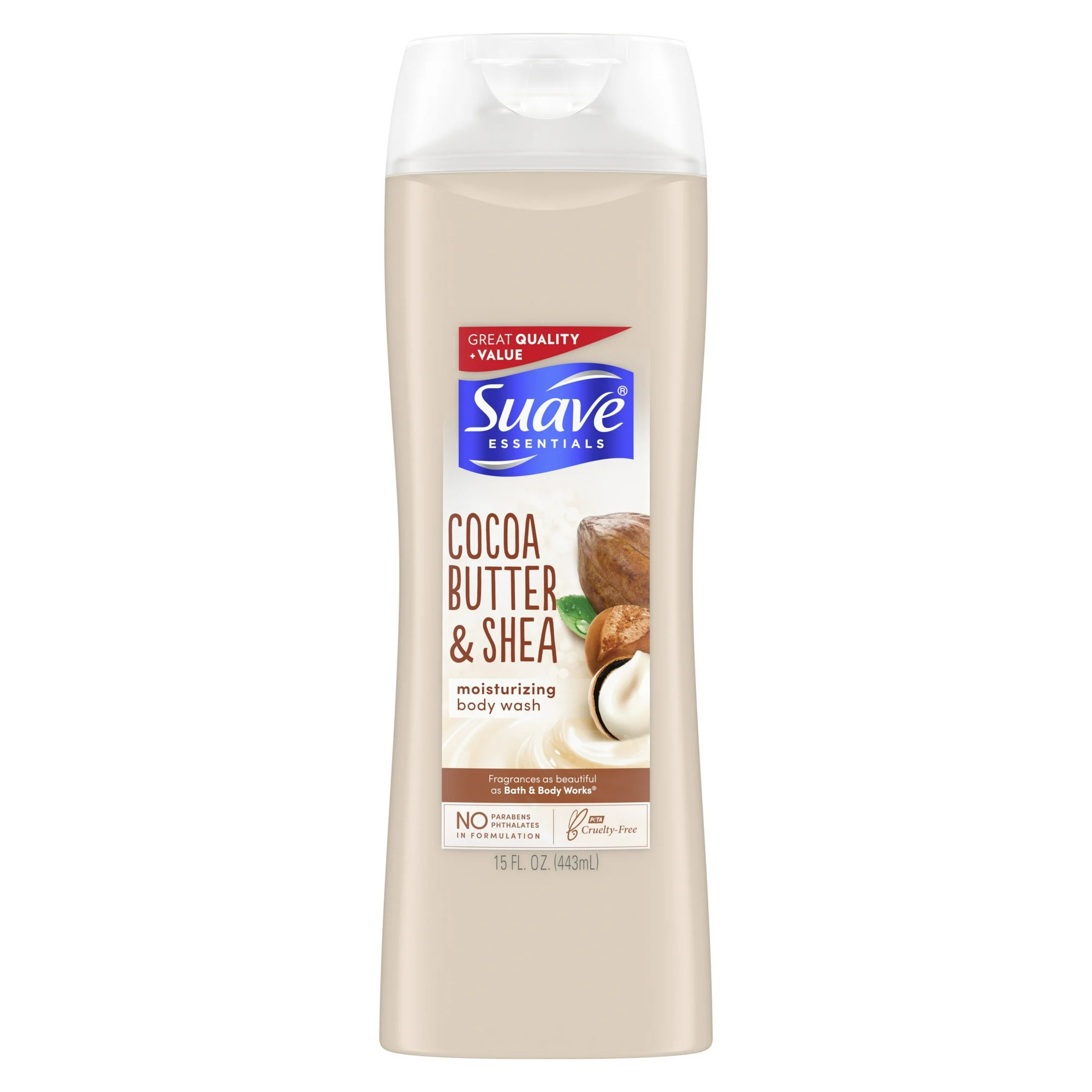 Suave Essentials Cocoa Butter & Shea Moisturizing Body Wash